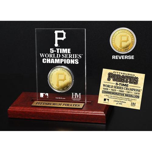 Pittsburgh Pirates World Series Champions Gold Coin Etched Acrylic