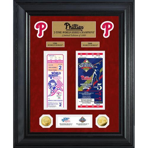 Philadelphia Phillies World Series Deluxe Gold Coin &amp; Ticket Collection