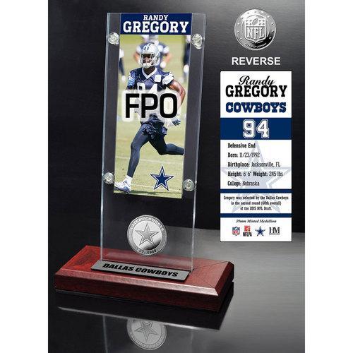 Randy Gregory Ticket &amp; Minted Coin Acrylic Desk Top