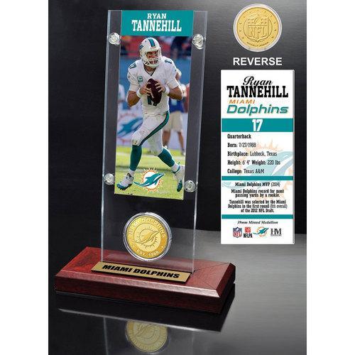 Ryan Tannehill Ticket &amp; Bronze Coin Acrylic Desk Top