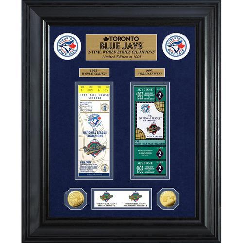 Toronto Blue Jays World Series Deluxe Gold Coin &amp; Ticket Collection