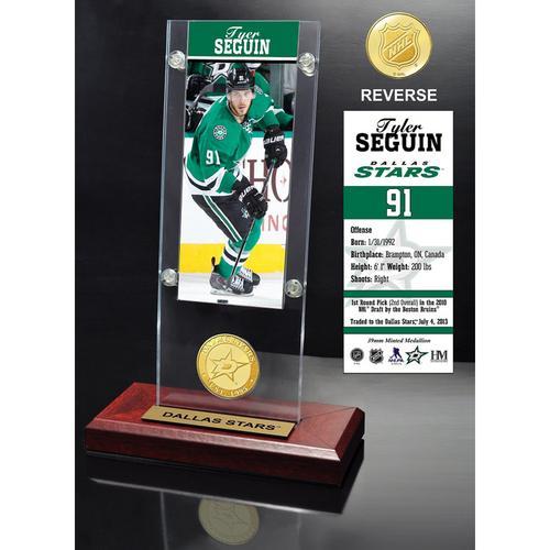 Tyler Seguin Ticket &amp; Bronze Coin Acrylic Desk Top