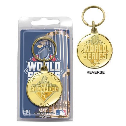 Kansas City Royals 2015 World Series Champions Bronze Coin Keychain