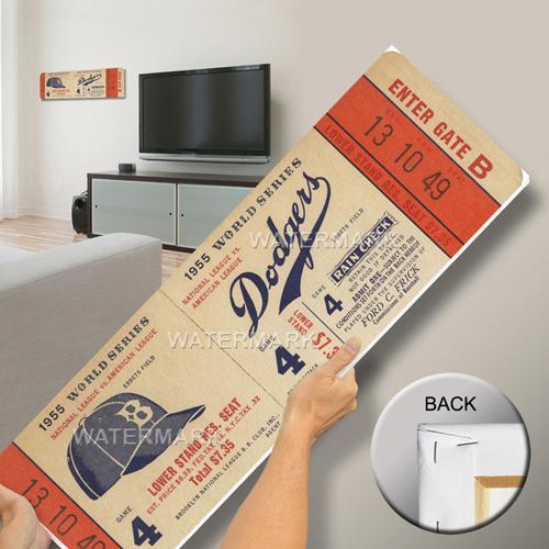 1955 World Series Mega Ticket - Brooklyn Dodgers