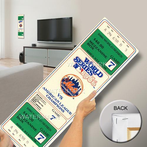 1986 World Series Mega Ticket - New York Mets