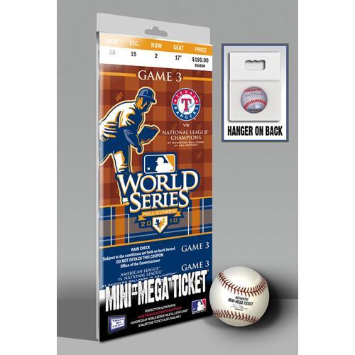 2010 World Series Mini-Mega Ticket - Texas Rangers